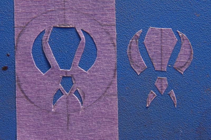 Making a Stencil out of Masking Tape Forum DakkaDakka